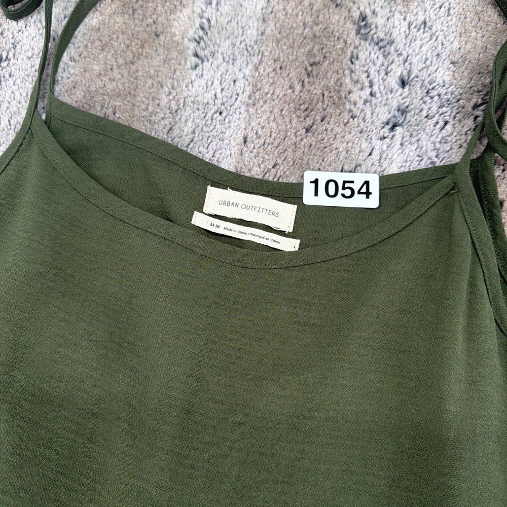 Urban Outfitters Romper Women's M Green Sleeveless Tie Strap Boho Girlcore Chic - Picture 2 of 7